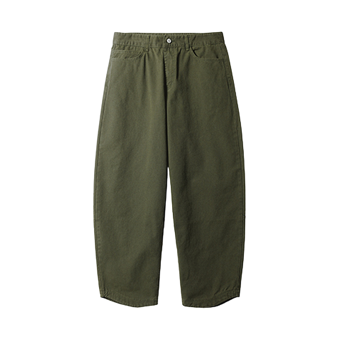 제멋 라운드 커브드 코튼팬츠 카키 ISLP2718(JEMUT Round Curved Cotton Pants Khaki ISLP2718) - 1
