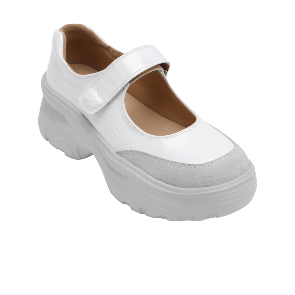 세인트새틴 업솔 프롬 플랫폼 소가죽 메리제인 아이보리(SAINT SATIN UPSOLE Ivory) - 3