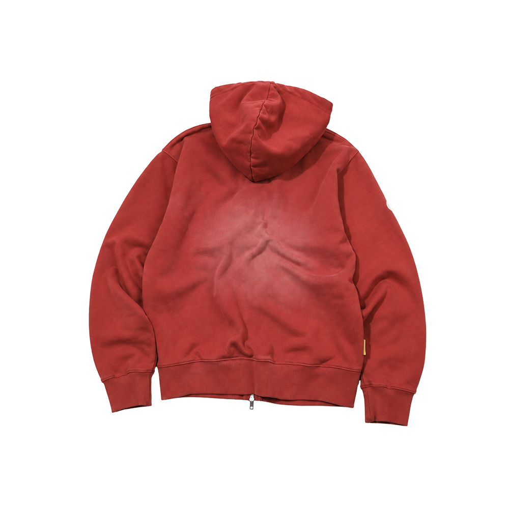 메인부스 헤리티지 워시드 후드 집업 레드(MAINBOOTH Heritage Washed Hood Zip-up RED) - 2