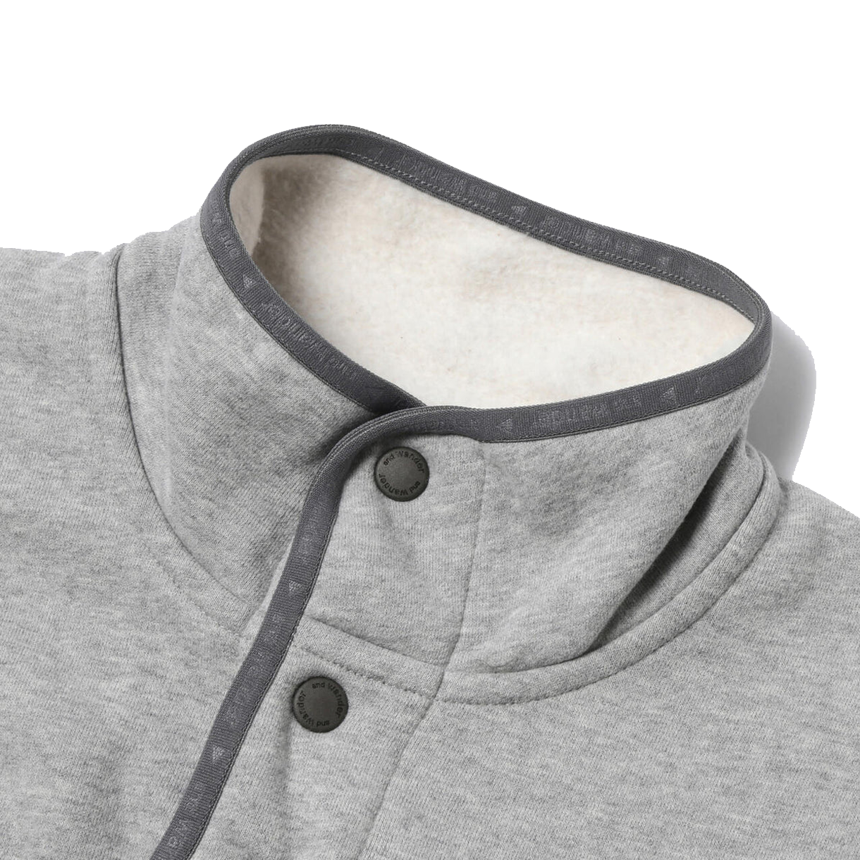 앤드 원더 059 스웨트 풀오버 그레이 - 26FW(And Wander 059 Sweat Pullover Gray - 26FW) - 3
