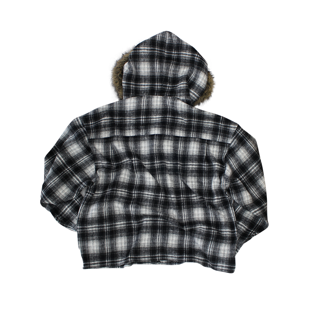 스포츠챔버 퍼 후드 셔츠 블랙(SPORT CHAMBER Fur Hood Shirt BLACK) - 2