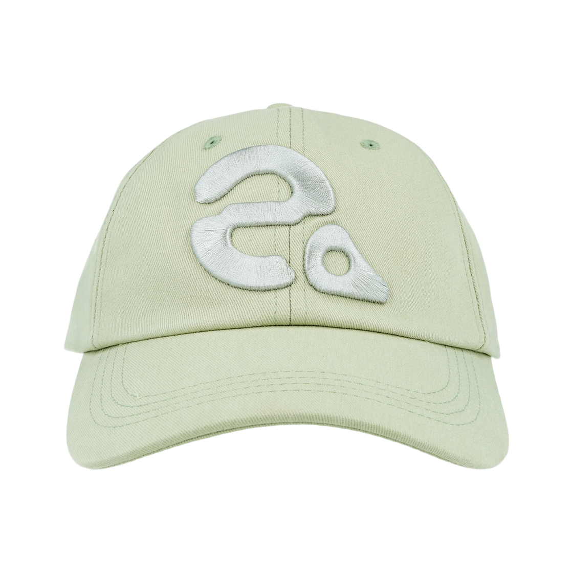 P0000SBN000E Heisan Big Symbol Baseball Cap - Cream Mint