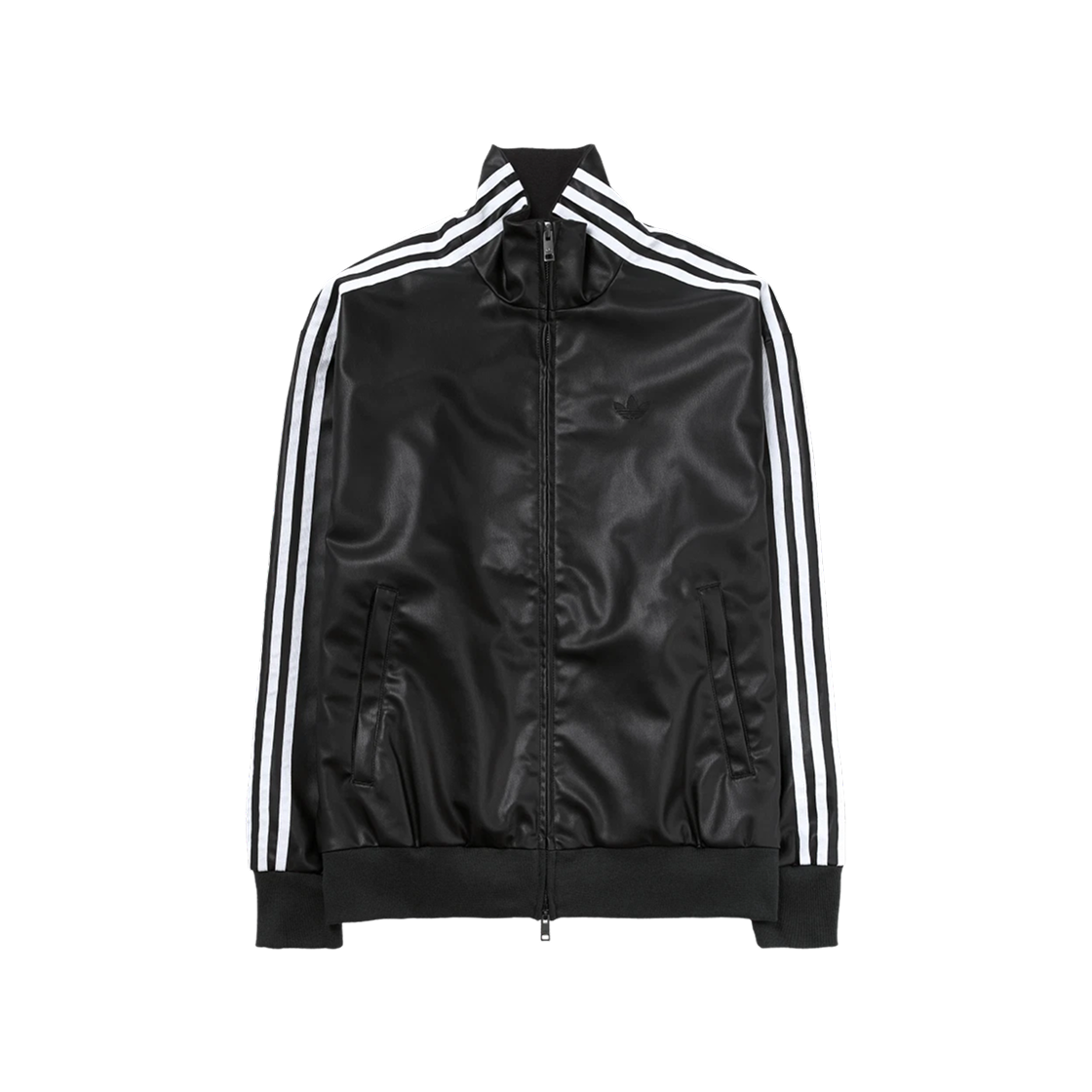 아디다스 플레더 3S 트랙탑 블랙 - KR 사이즈(Adidas Pleather 3S Track Top Black - KR Sizing) - 1