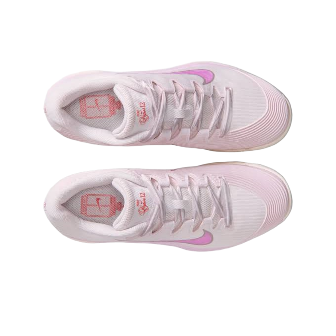 (W) 나이키 코트 에어 줌 베이퍼 12 프리미엄 HC 펄 핑크 핑크 폼((W) Nike Court Air Zoom Vapor 12 Premium HC Pearl Pink Pink Foam) - 2
