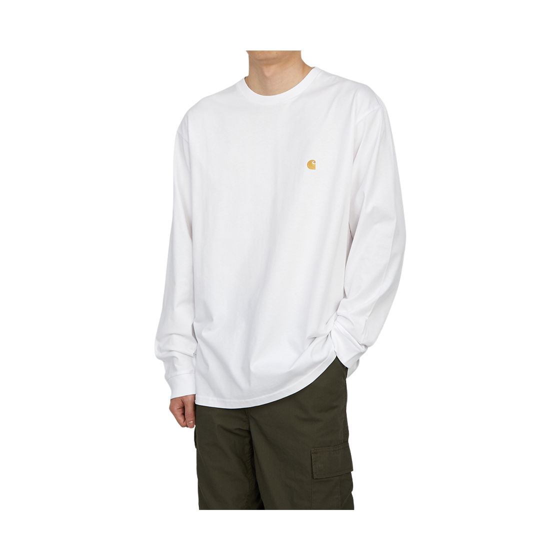 [15% 쿠폰] 칼하트 WIP 롱슬리브 체이스 티셔츠 화이트([15% 쿠폰] Carhartt WIP L/S Chase T-Shirt White) - 6
