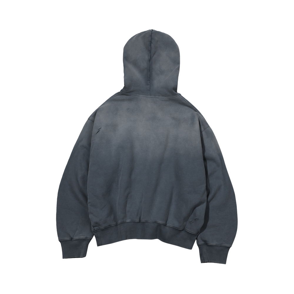 스포츠챔버 액티브 로고 후드 티셔츠 블루이시 그레이(SPORT CHAMBER Active Logo Hood T-shirt BLUISH GRAY) - 2