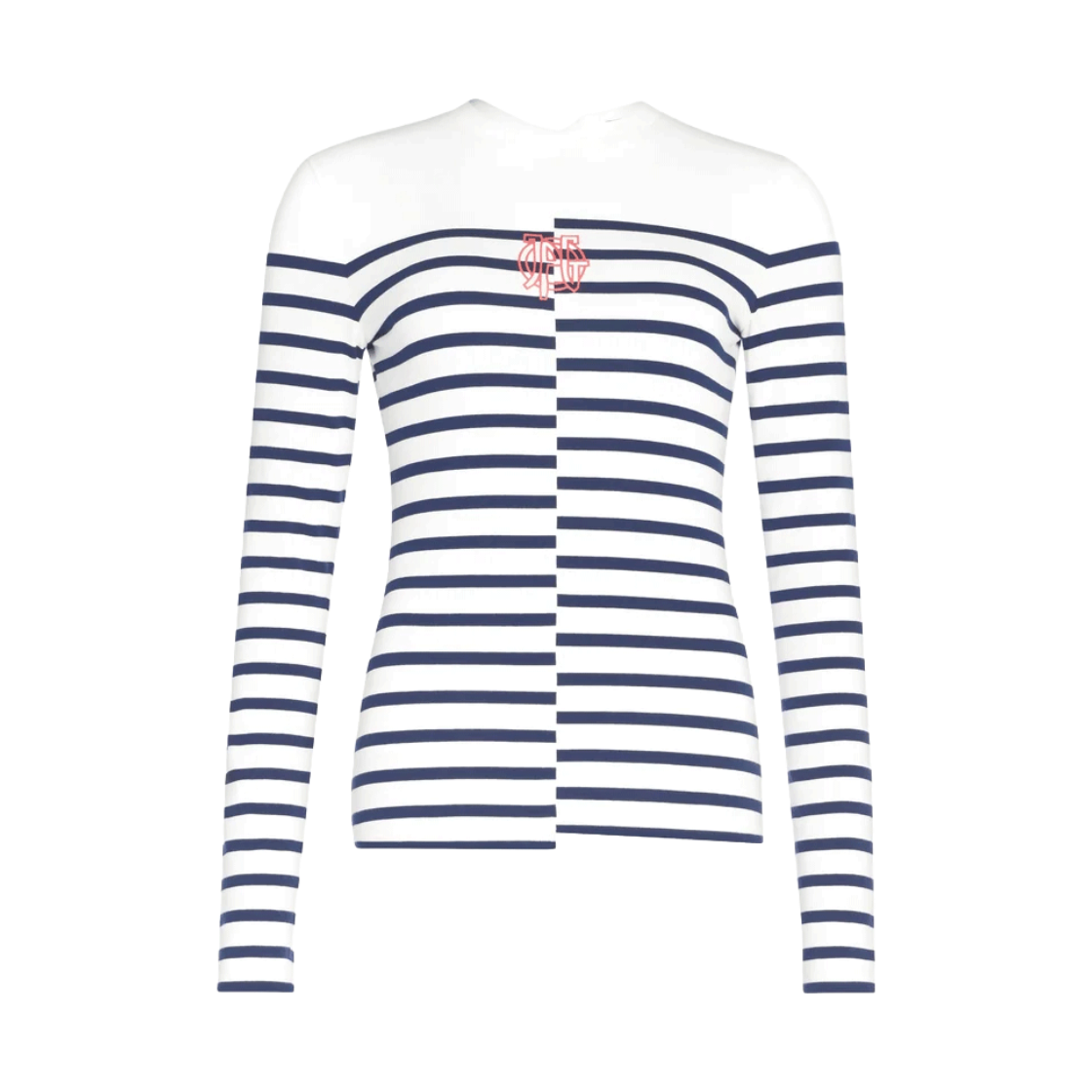 KW6DTSLJG06WT Jean Paul Gaultier Women The JPG Marinière Top White - 26FW
