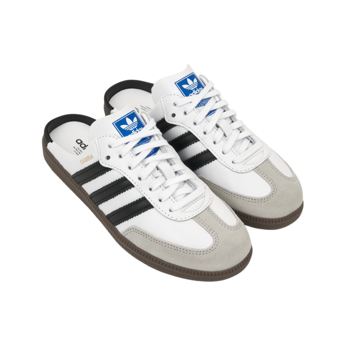 (W) 아디다스 삼바 OG 뮬 클라우드 화이트 코어 블랙((W) Adidas Samba OG Mule Cloud White Core Black) - 4