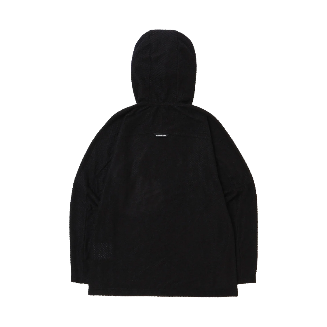 앤드 원더 019 에어 플리스 후디 2 블랙 - 26FW(And Wander 019 Air Fleece Hoodie 2 Black - 26FW) - 2