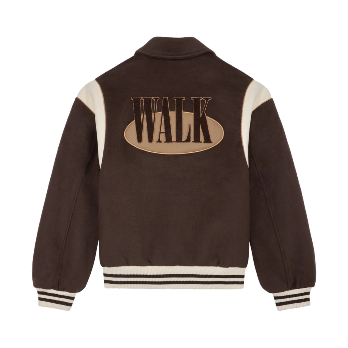 워크 인 파리 울 바시티 자켓 브라운 - 26FW(Walk In Paris Wool Varsity Jacket Brown - 26FW) - 2
