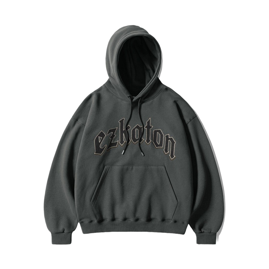 KHHD6977_darkgray_29 EZKATON Hedged Hoodie Darkgray KHHD6977