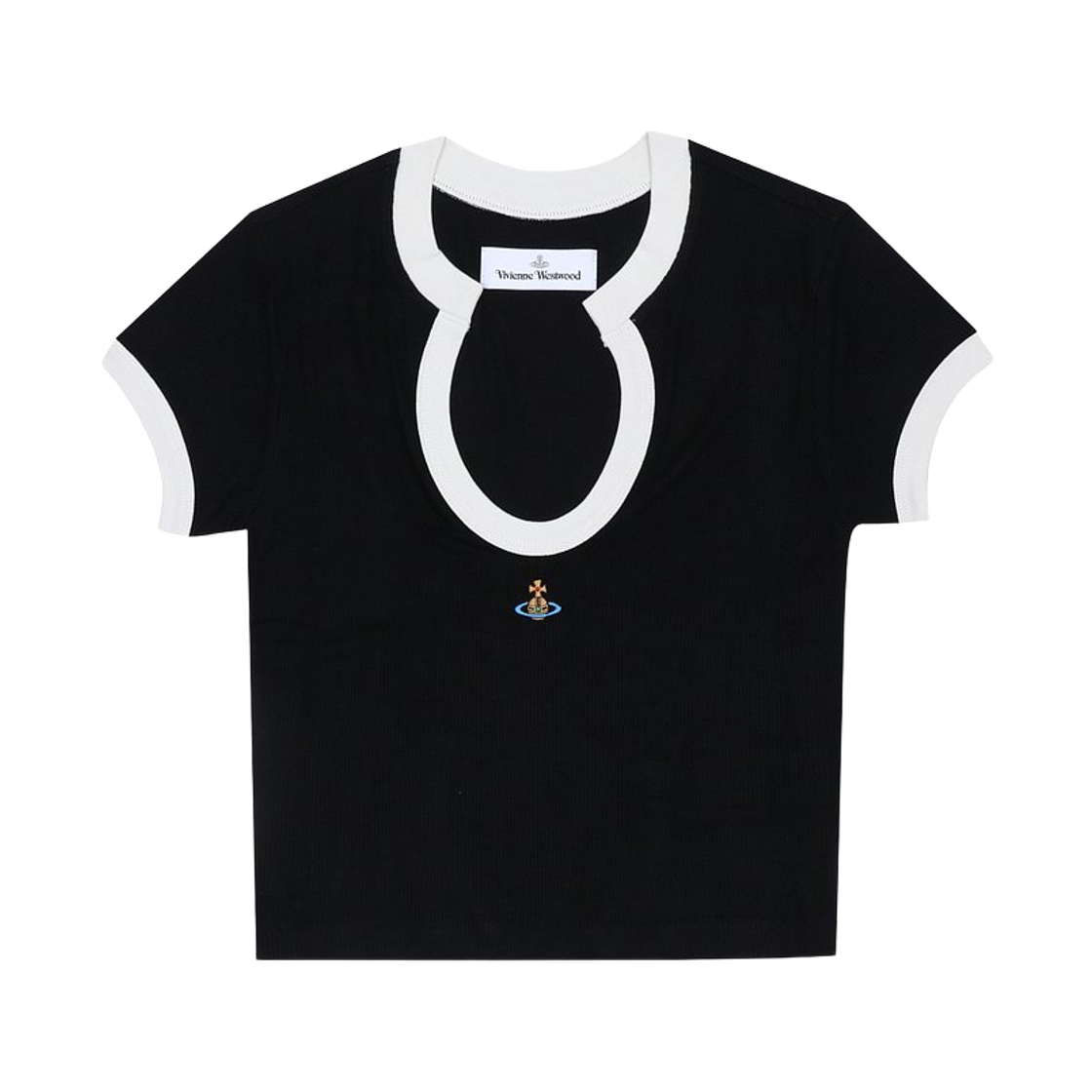 1G01001F-J00BO-N401 (W) Vivienne Westwood Baby Lima  T-Shirt Black