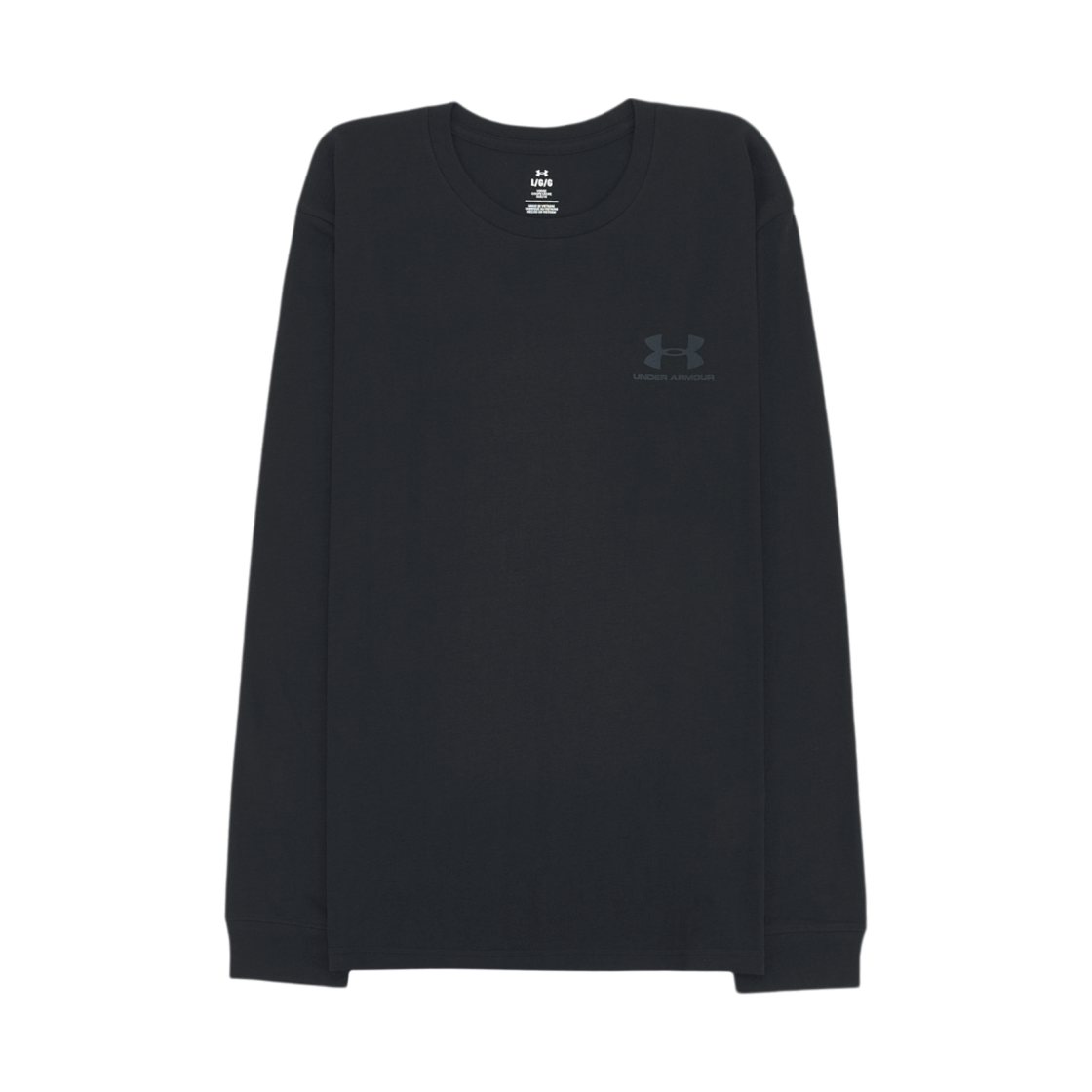 1329585-001 Under Armour Sportstyle Left Chest Long Sleeved Black White