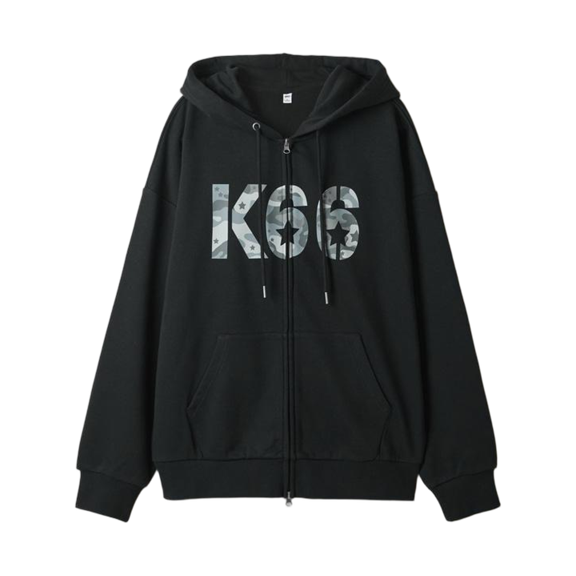 SPMZG4TU01 Spao x Sergeant Keroro Hooded Zip-Up Black