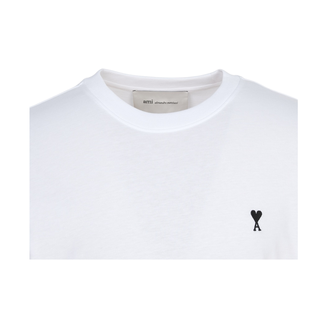[15% 쿠폰] 아미 스몰 하트 로고 롱슬리브 티셔츠 화이트 블랙([15% 쿠폰] AMI de Coeur Long Sleeve T-Shirt White Black) - 4