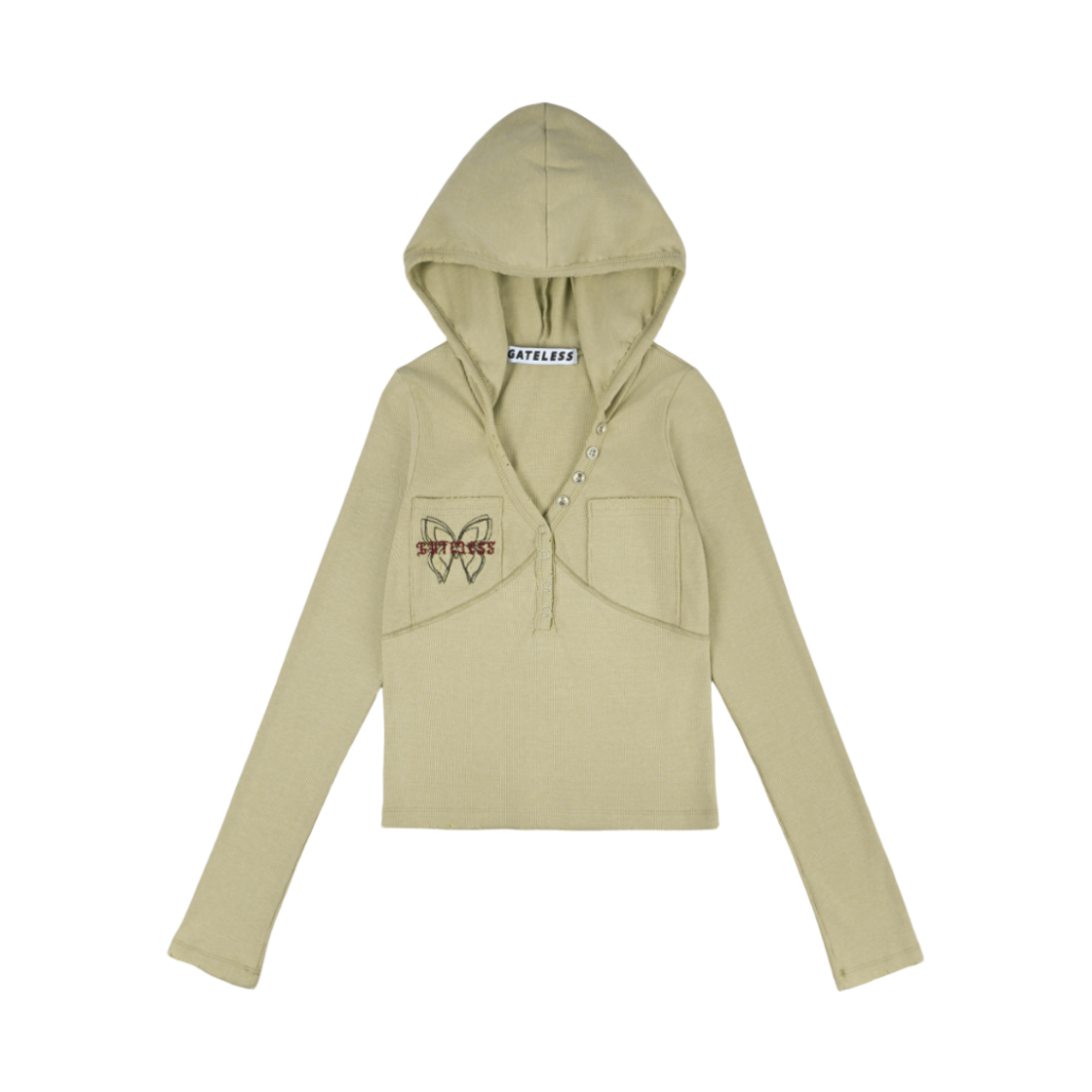 게이트리스 버터플라이 후디-베이지(Gateless Butterfly Hoodie-Beige)