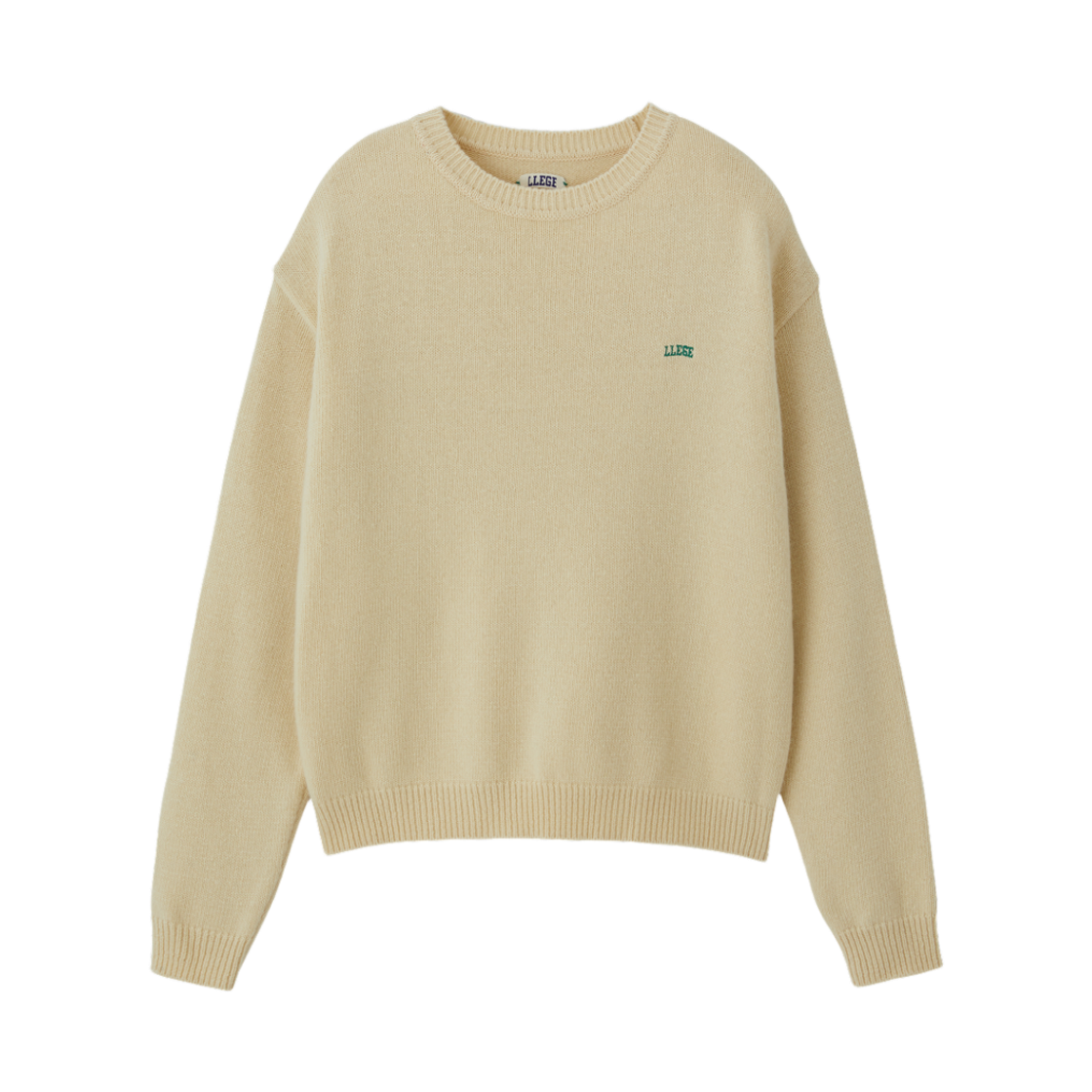 LL26WKTP002LE LLEGE Classic Logo Sweater Lemon