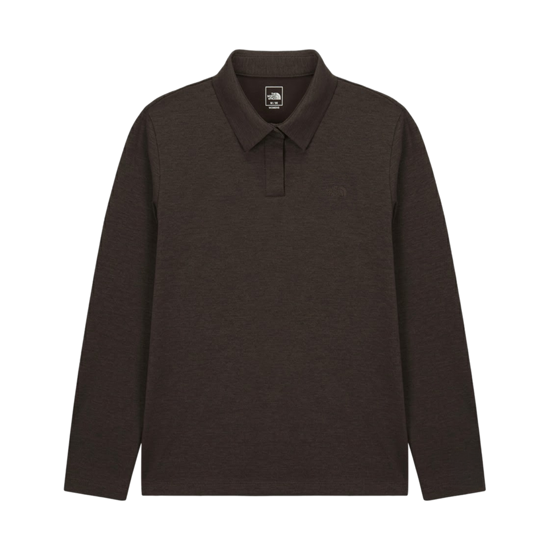 NT7QS81A (W) The North Face Cozy FlEX L/S Polo Black Coffee - 26FW