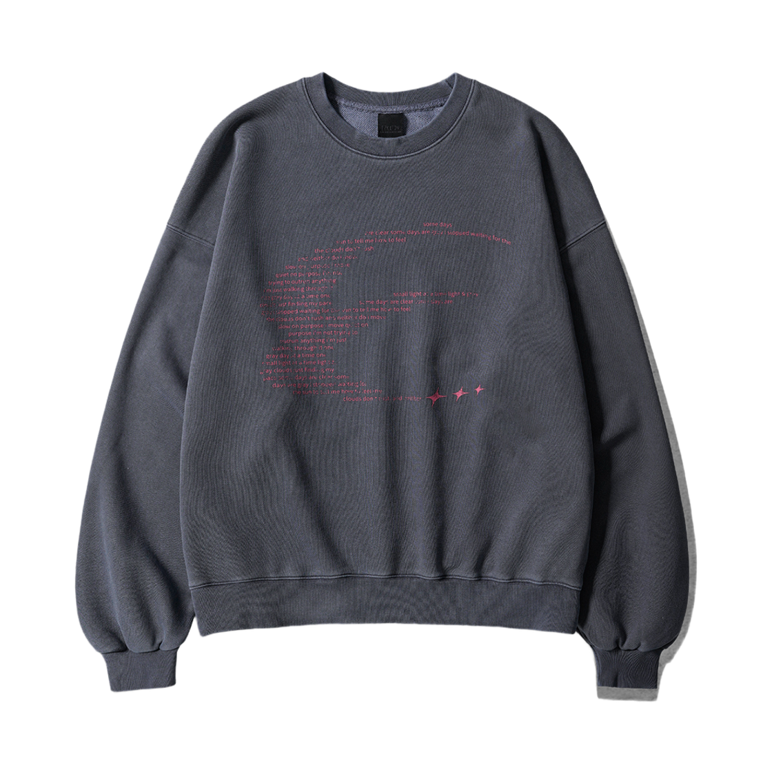 에즈카톤 피그먼트 스크립트 맨투맨 네이비 MMMT6981(EZKATON Pigment Script Sweatshirts Navy MMMT6981)