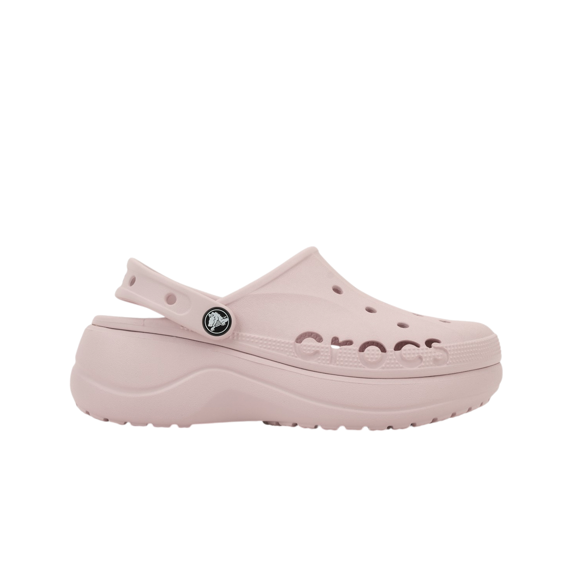 208186-6PI (W) Crocs Baya Platform Clog Barely Pink