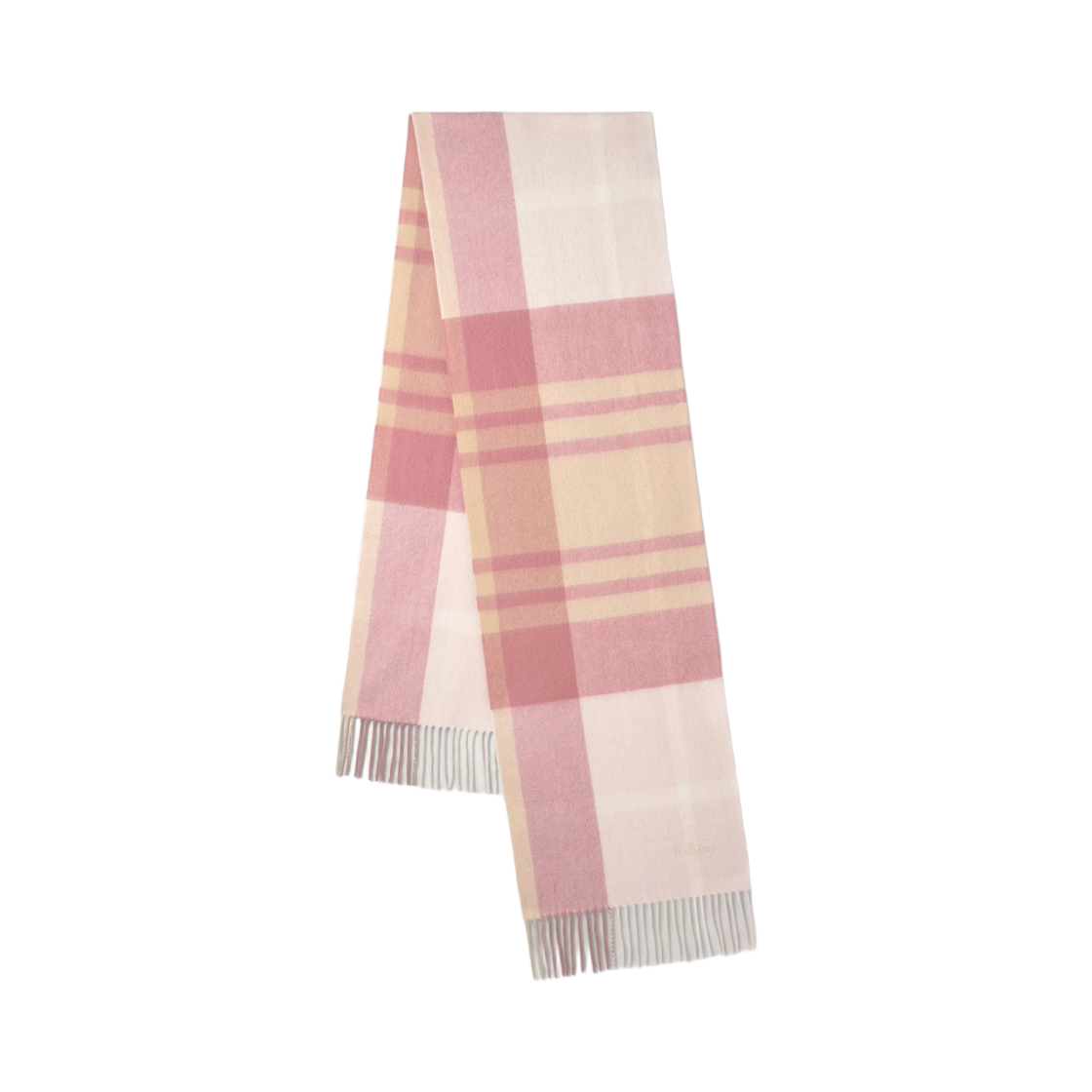 VS4319-890J648 (W) Mulberry Small Check Merino Wool Muffler Pink Scrumpy Crumpet