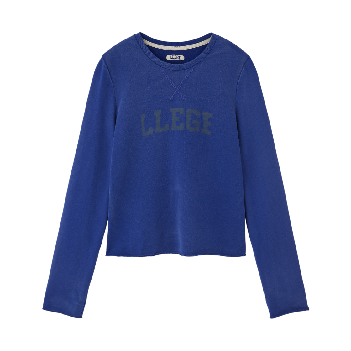 LL26WJTP007BL LLEGE Classic Logo Long Sleeve Slim Top Purple Blue