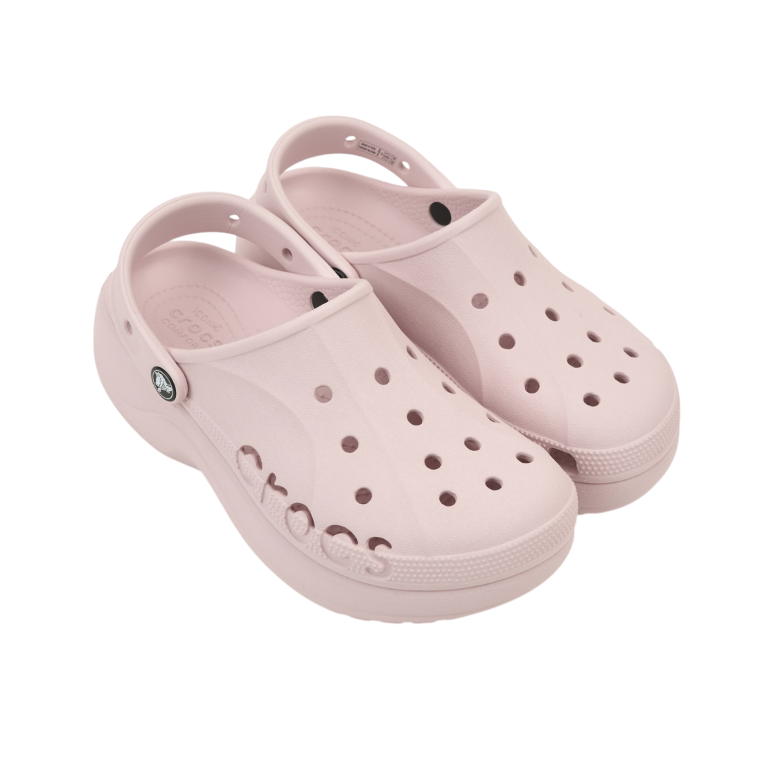 (W) 크록스 바야 플랫폼 클로그 베어리 핑크((W) Crocs Baya Platform Clog Barely Pink) - 4