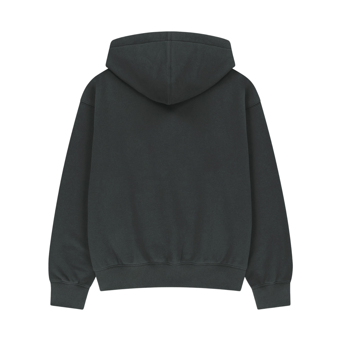 마리떼 프랑소와 저버 스몰 클래식 로고 오버사이즈 브러쉬드 후드 차콜(Marithe Francois Girbaud Small Classic Logo Oversized Brushed Hoodie Charcoal) - 2