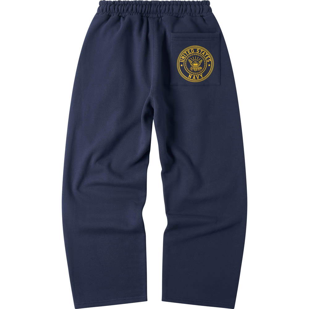 아모우 [기모]  US 네이비 원 턱 스웨트팬츠 블루(AMOU [Fleece]  US Navy One Tuck Sweat pants Blue) - 3