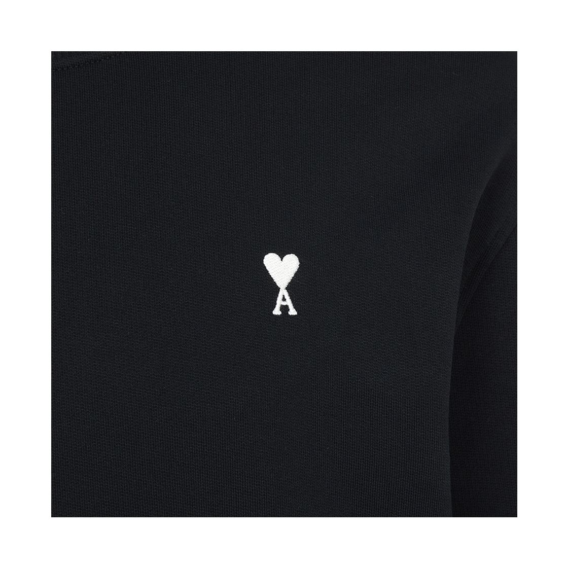 [15% 쿠폰] 아미 스몰 하트 로고 코튼 스웨트셔츠 블랙 화이트 크림([15% 쿠폰] AMI de Coeur Cotton Sweatshirt Black White Cream) - 6