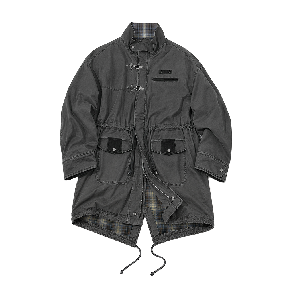 메인부스 더스트 피쉬테일 자켓 차콜(MAINBOOTH Dust Fishtail Jacket CHARCOAL)