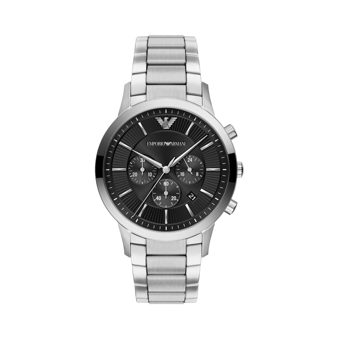 AR11819 Emporio Armani Archetipo Quartz Chronograph 43mm Stainless Steel Black Silver