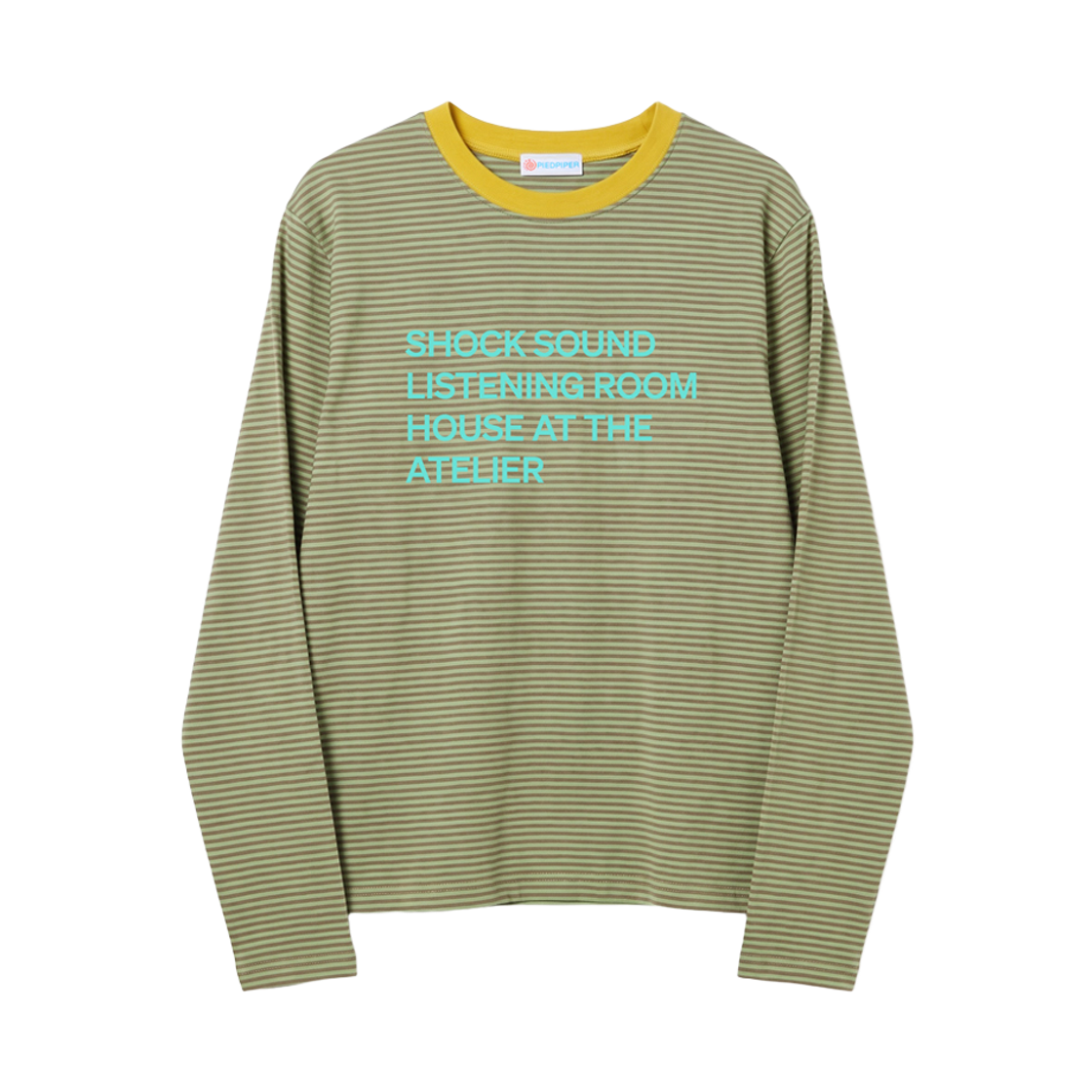 PP263LT02OL PIEDPIPER Shock Sound Stripe L/S Olive