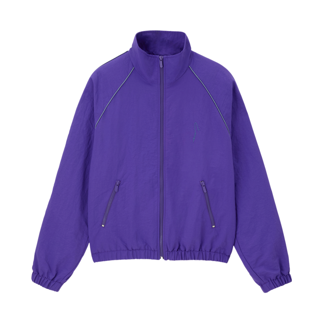 리지 나일론 트랙 점퍼 퍼플(LLEGE Nylon Track Jumper Purple) - 1