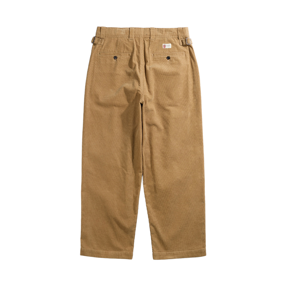 건지울른스 코듀로이 원턱 와이드 팬츠 카키(Guernsey Woollens Corduroy One Tuck Wide Pants Khaki) - 2