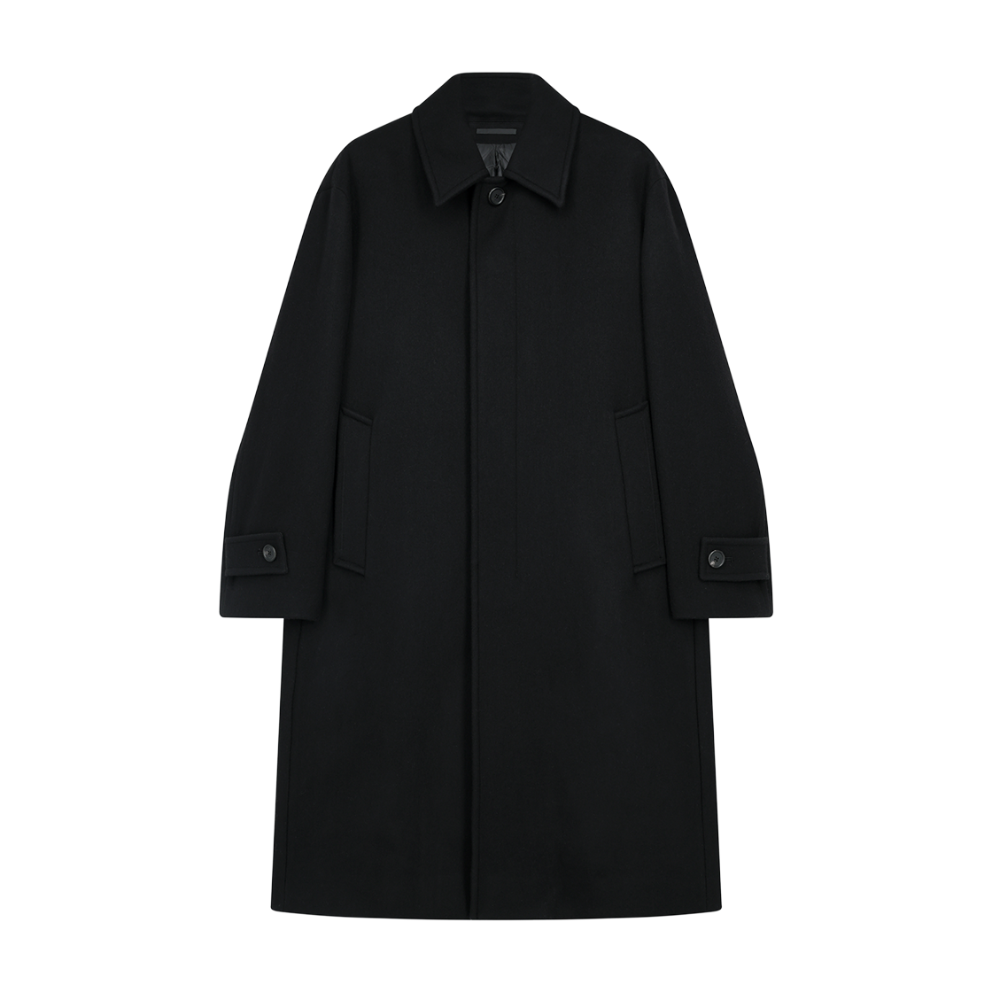 지오송지오 타임리스 발마칸 코트 블랙 ZI6CT631BK(ZIOSONGZIO Timeless Balmacaan Coat Black) - 1