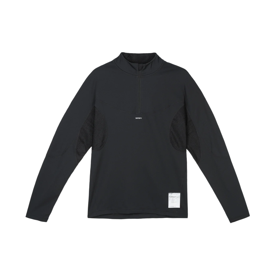 11115-00001 Satisfy FuzzFleece Octa Half Zip Long T-Shirt Black