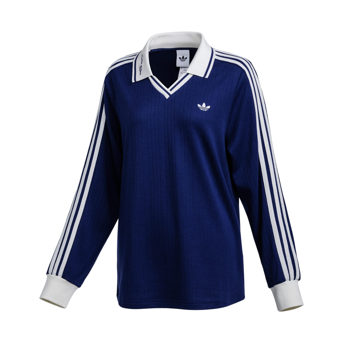 KY5732 (W) Adidas Long Sleeve Polo Shirt Night Sky - KR Sizing