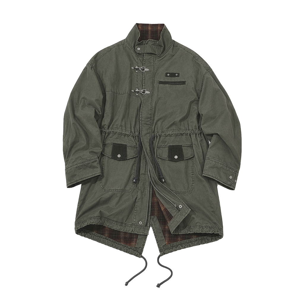 메인부스 더스트 피쉬테일 자켓 카키(MAINBOOTH Dust Fishtail Jacket KHAKI)