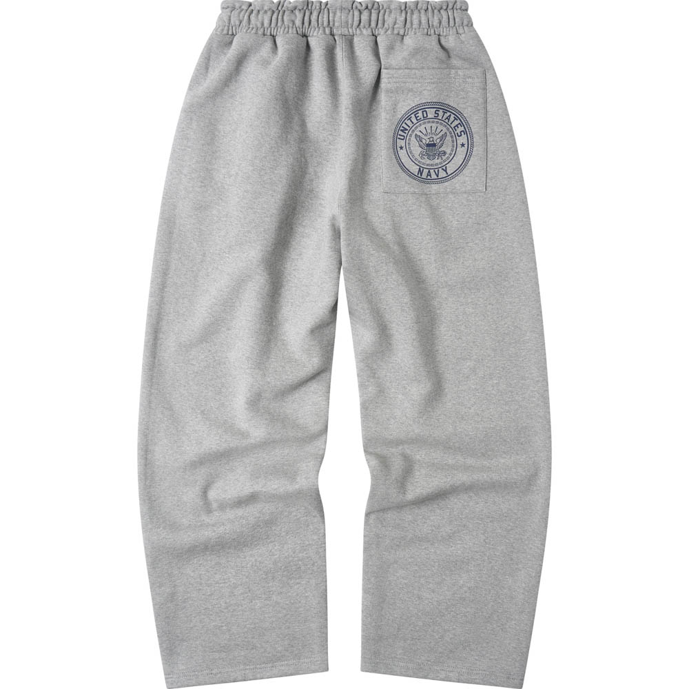 아모우 [기모] US 네이비 원 턱 스웨트팬츠 그레이(AMOU [Fleece]  US Navy One Tuck Sweat pants Gray) - 3