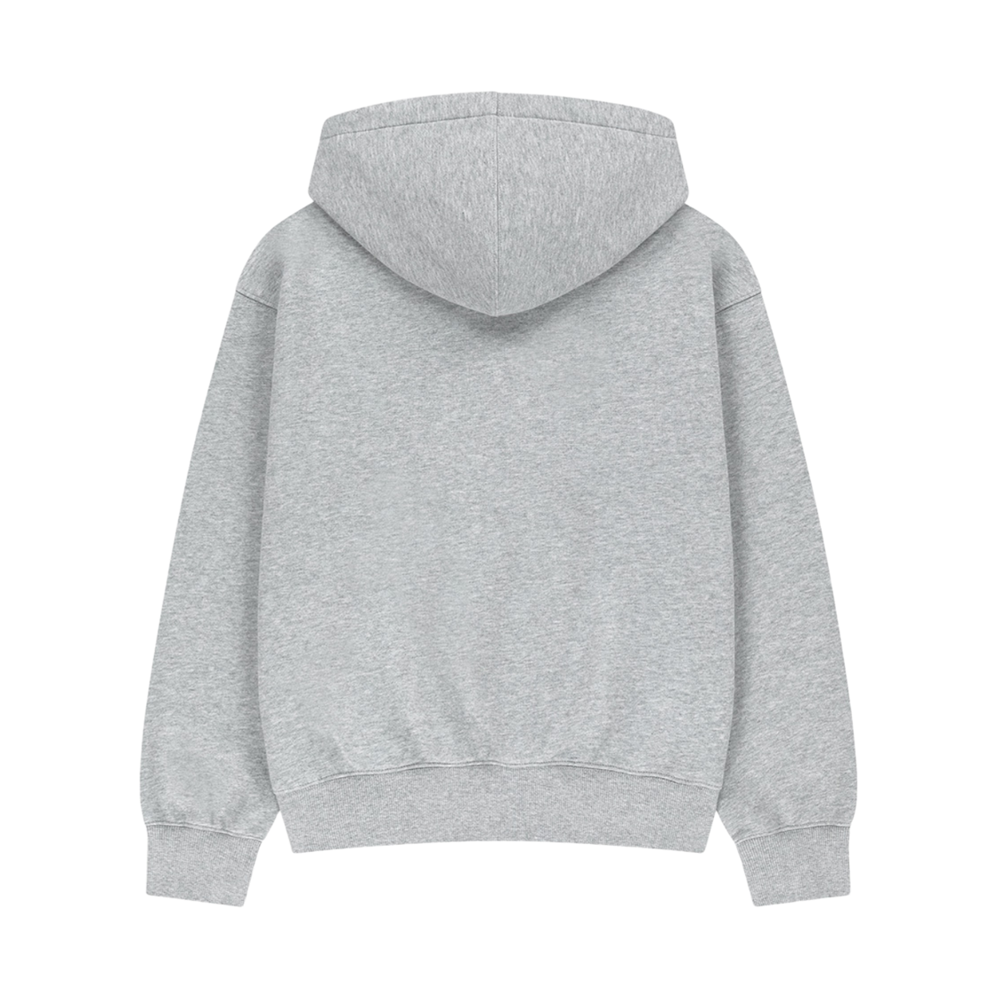 마리떼 프랑소와 저버 스몰 클래식 로고 오버사이즈 브러쉬드 후드 헤더 그레이(Marithe Francois Girbaud Small Classic Logo Oversized Brushed Hoodie Heather Gray) - 2