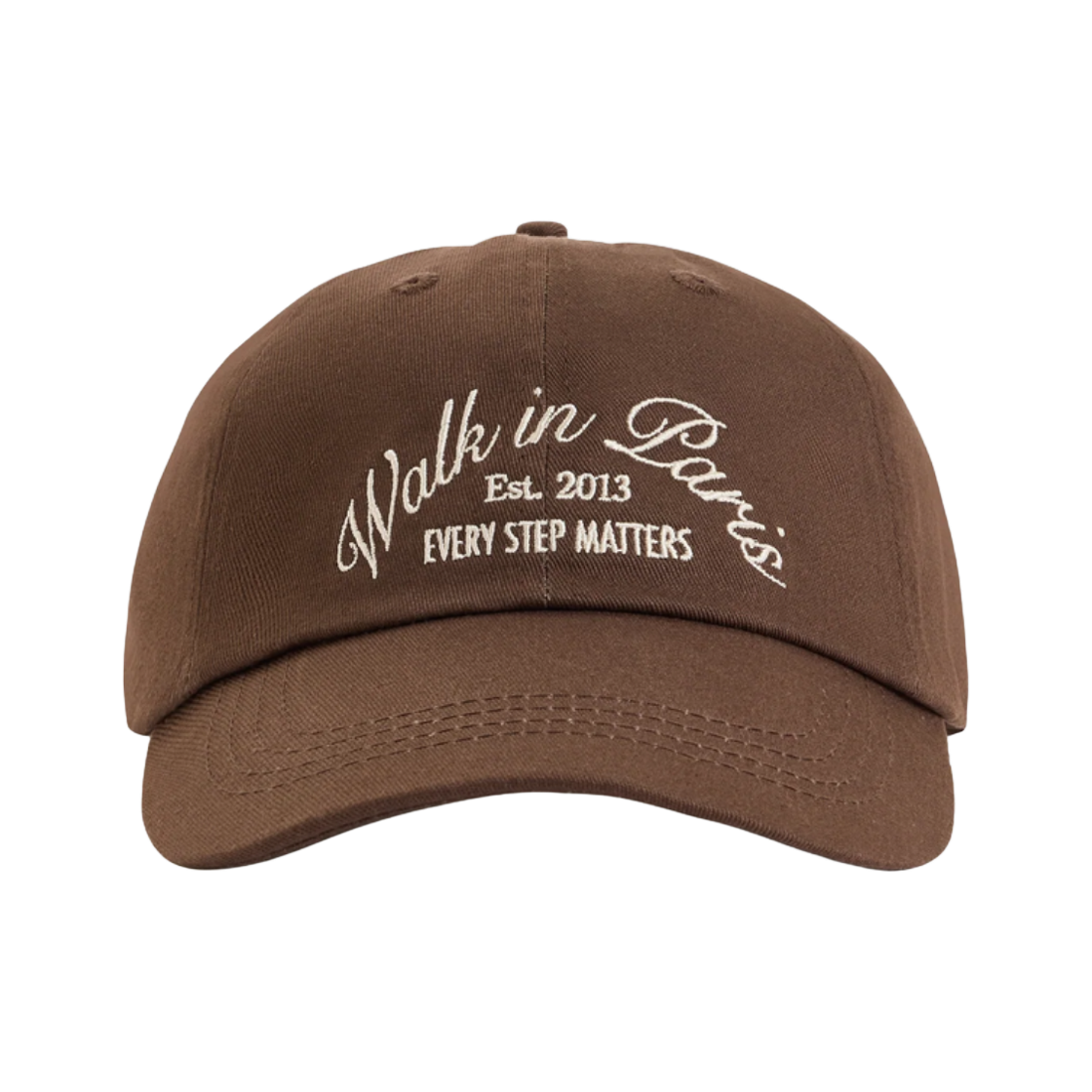 KM6DHTCWP08BR Walk In Paris Every Step Baseball Cap Brown - 26FW