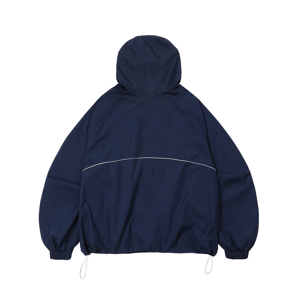 스포츠챔버 오버사이즈 후드 웜업 셔츠 블랙(SPORT CHAMBER Oversized Hood Warm-up Shirt BLACK) - 2