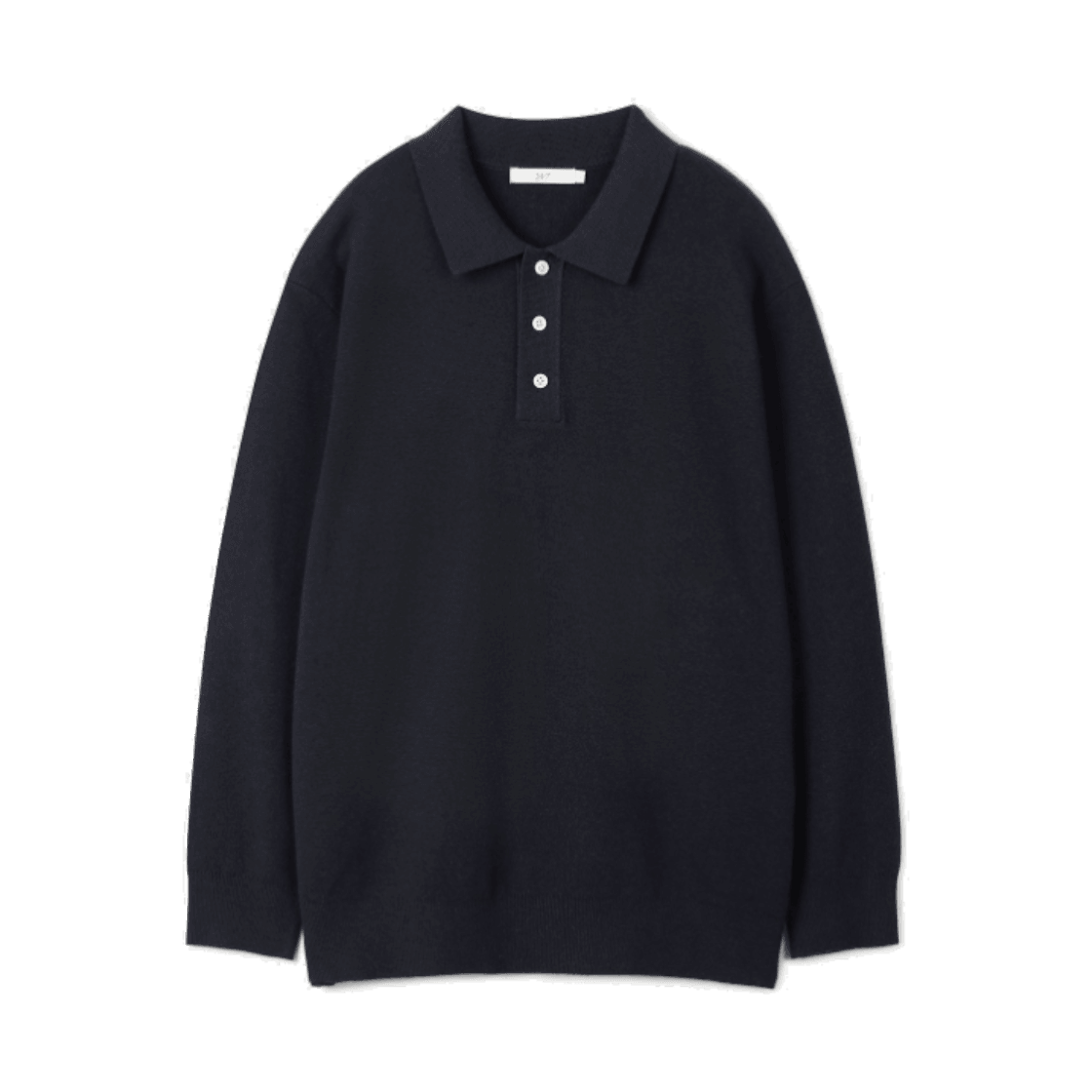 TMWAX26531NYD 24/7 series Polo Collar Sweter Dark Navy