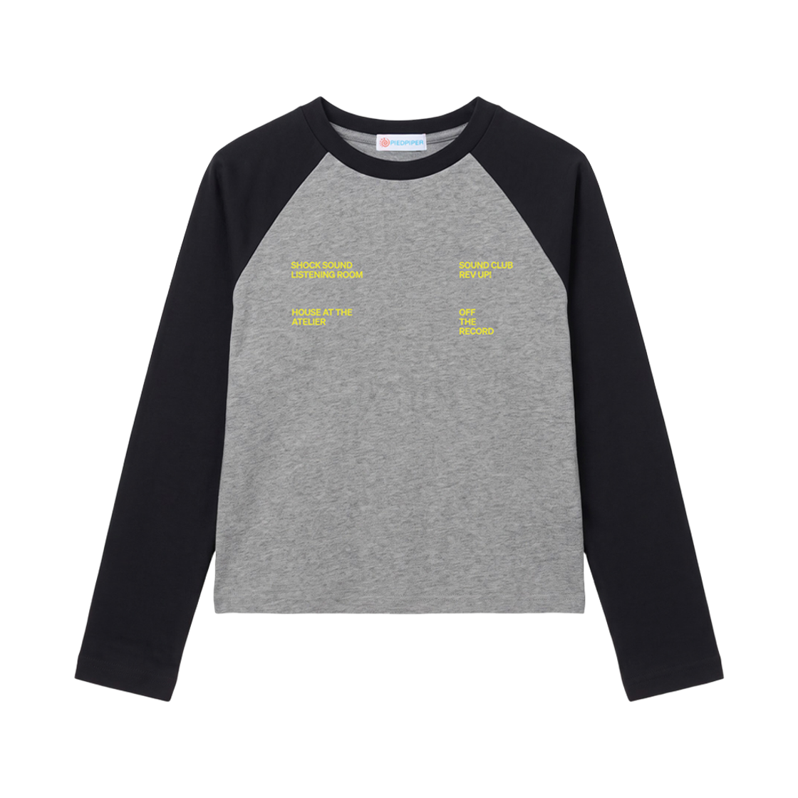 PP269ST02GR PIEDPIPER Sound Atelier Raglan L/S Gray