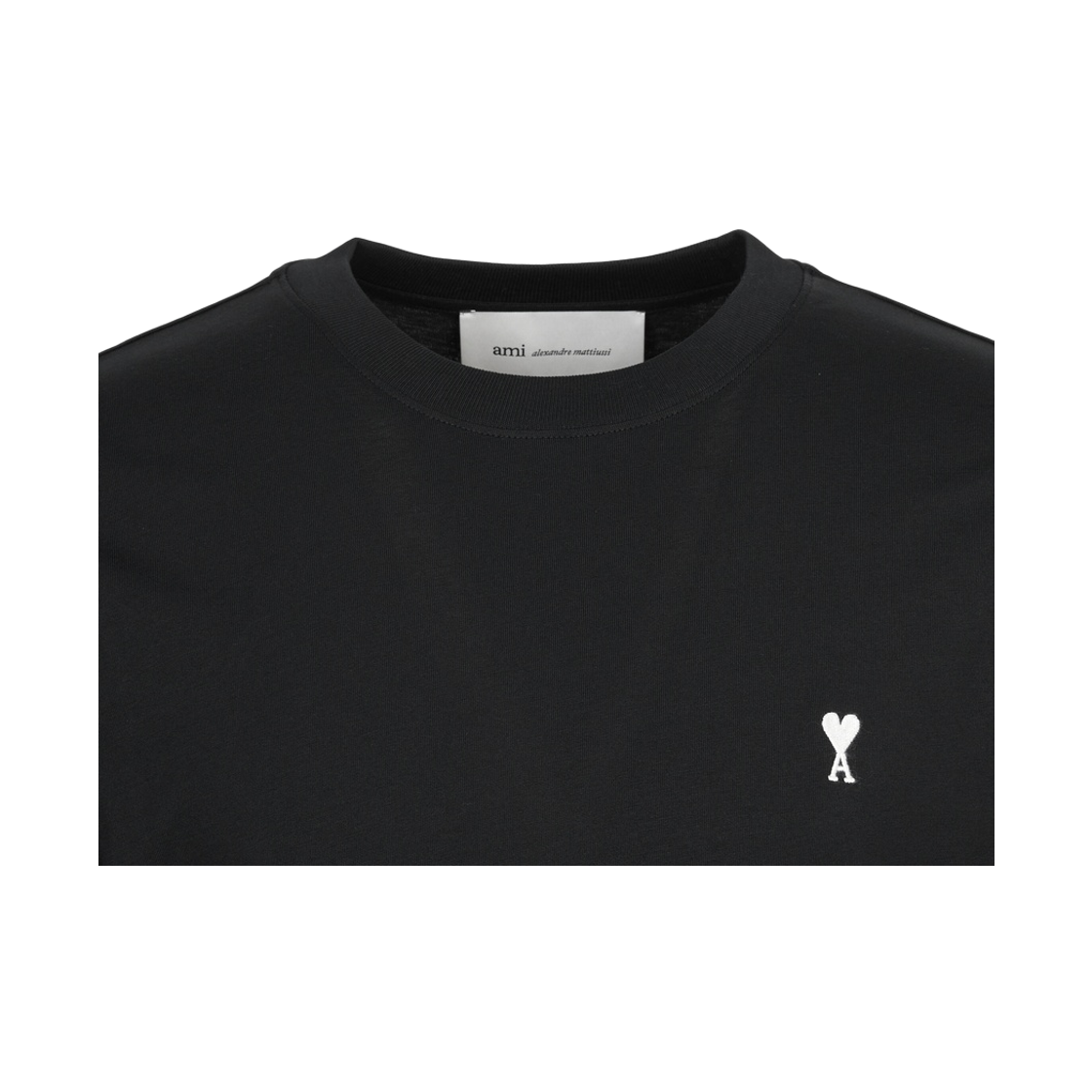 [15% 쿠폰] 아미 스몰 하트 로고 롱슬리브 티셔츠 블랙 화이트 크림([15% 쿠폰] AMI de Coeur Long Sleeve T-Shirt Black White Cream) - 4