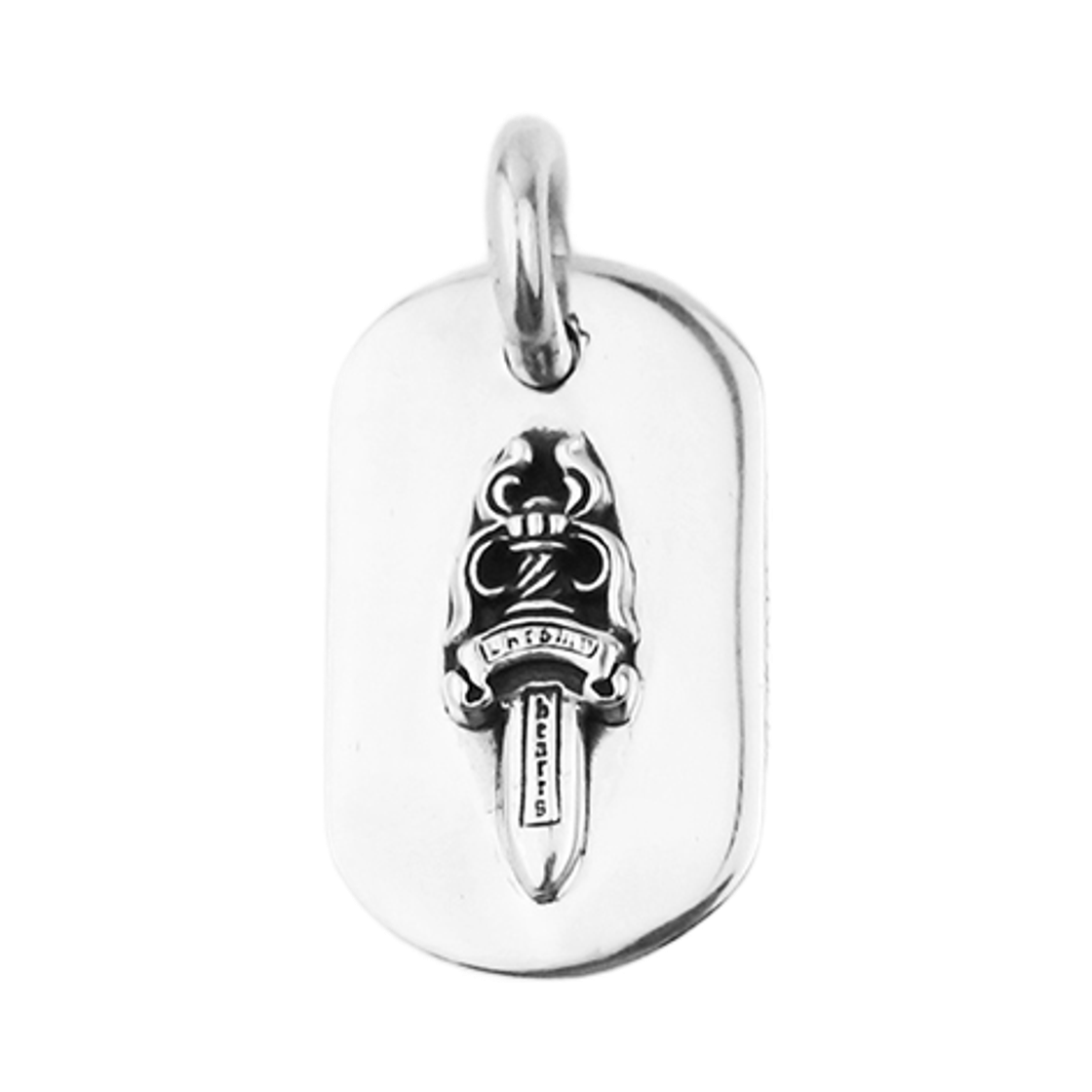26506051 Hansroom Chrome Hearts Raised Dagger Dogtag Pendant