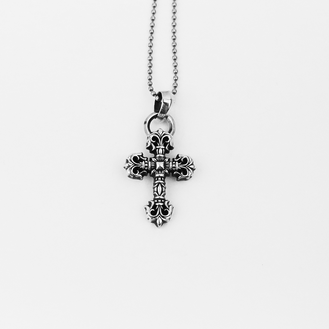 한스룸 크롬하츠 필리그리 크로스 XSM 윗 베일 펜던트(Hansroom Chrome Hearts Filigree cross XSM With Bale Pendant) - 3
