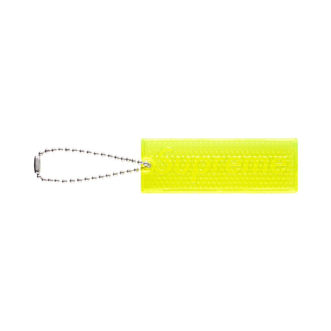 - Supreme Reflective Keychain Yellow - 26FW