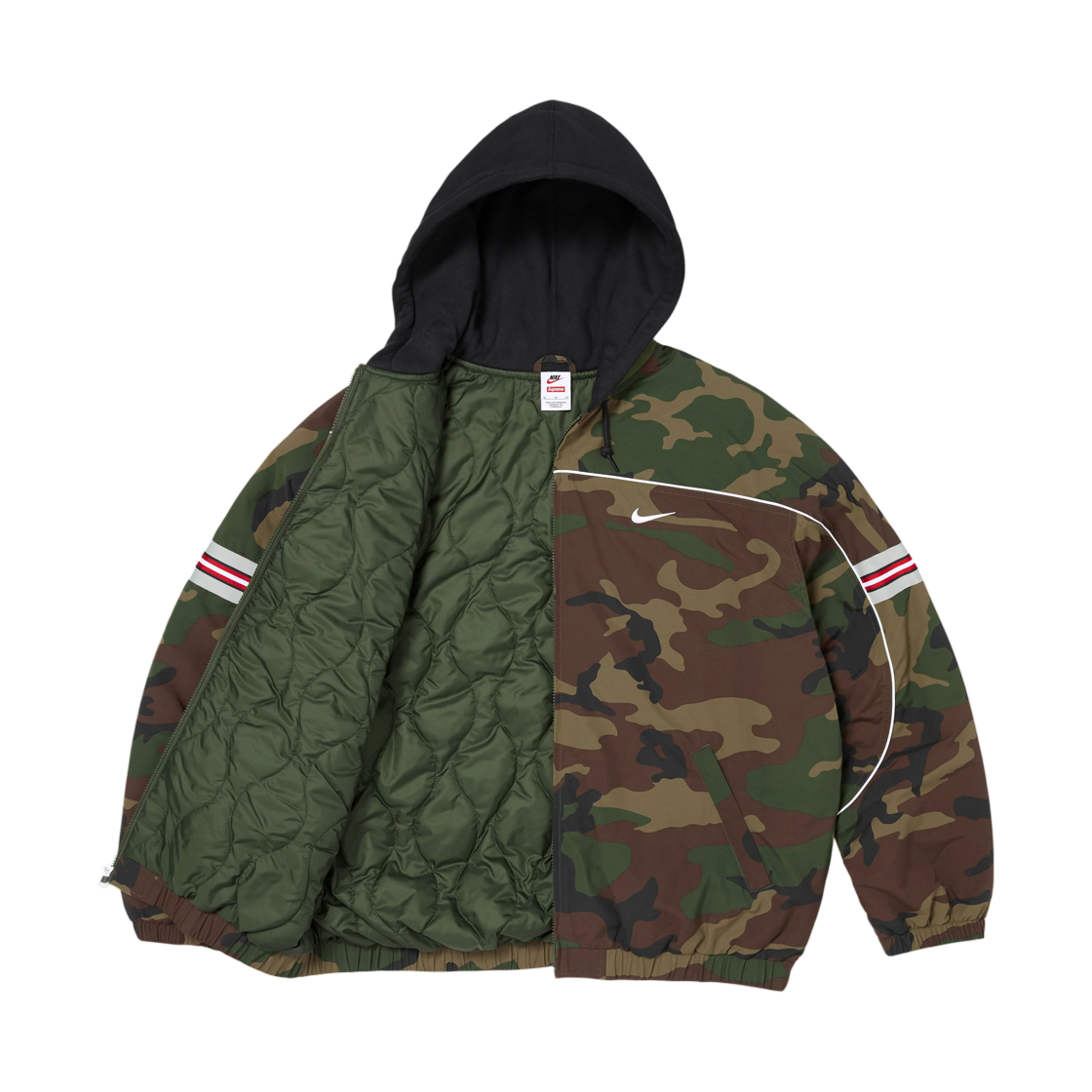 슈프림 x 나이키 나일론 후드 자켓 우드랜드 카모 - 26FW(Supreme x Nike Nylon Hooded Jacket Woodland Camo - 26FW) - 3